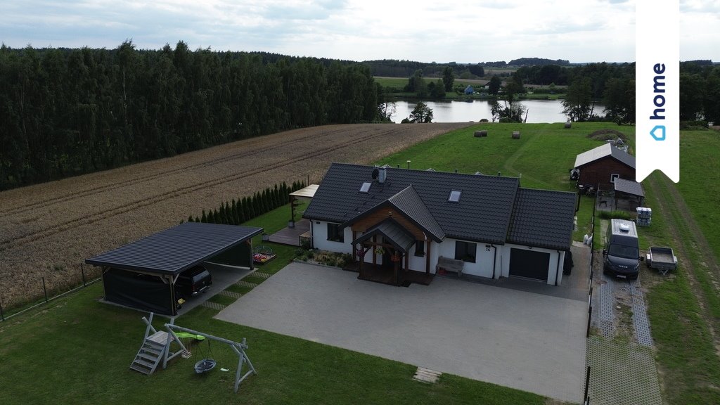Nowoczesny dom 160 m² z kominkiem i fotowoltaiką zapraszam Rudzienice  160m2 Foto 1