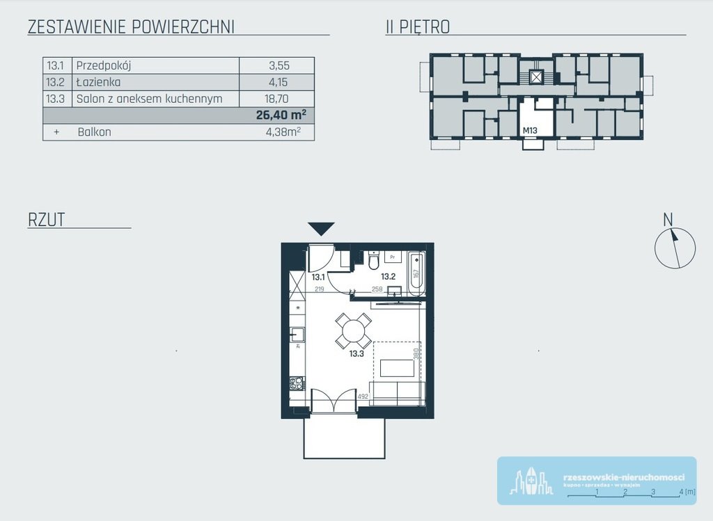 Kawalerka na sprzedaż Rzeszów, al. gen. Władysława Sikorskiego  26m2 Foto 2