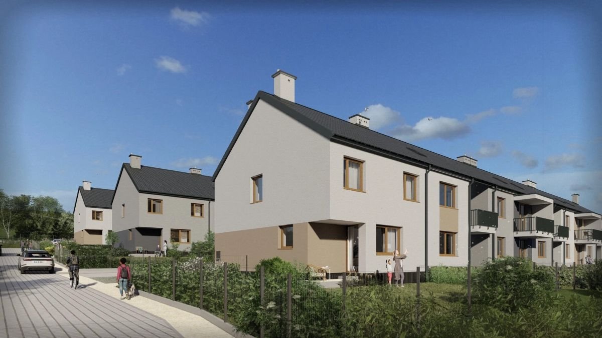 Nowoczesny dom szeregowy 5 pokoi z ogrodami i garażem Rzeszów, Biała, gen. Władysława Sikorskiego  112m2 Foto 1