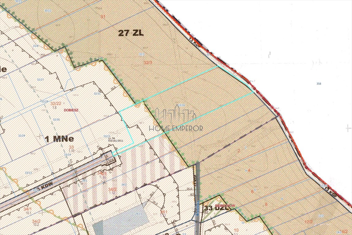 Działka pod dom jednorodzinny z lasem i mediami - 370 m² Dobiesz, Mazowiecka  8 016m2 Foto 1