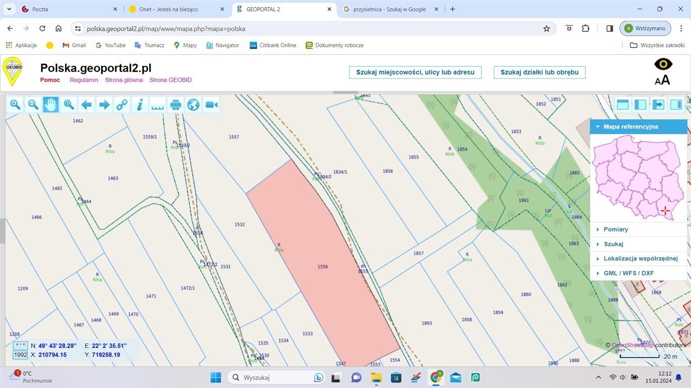 Działka budowlana 12 ar z WZ i dostępem do drogi Brzozów  1 200m2 Foto 1