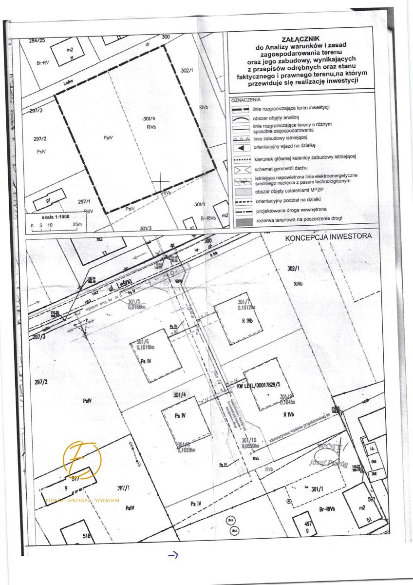 Działka budowlana na sprzedaż Spalona  1 000m2 Foto 3