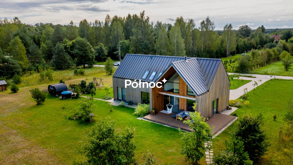 Nowoczesny dom 160m2 z panoramicznymi oknami i tarasem Białowieża, Kamienne Bagno  160m2 Foto 1