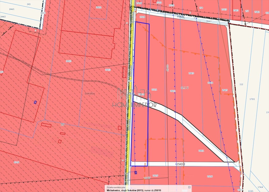 Sprzedam działkę usługową 11 736 m² z mediami w Sokołowie Sokołów, Wacława  11 736m2 Foto 1