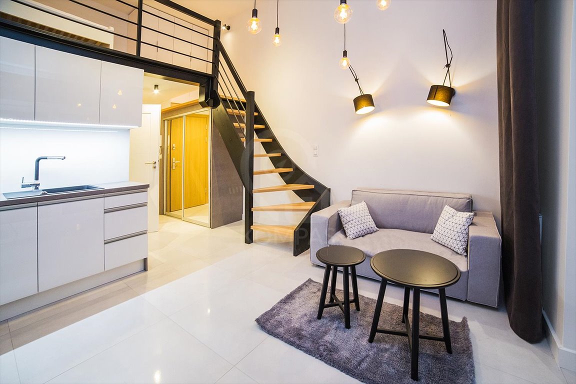 Nowoczesny loft 34m2 przy Sky Tower – wysoki standard, blisko centrum Wrocław, Wrocław-Krzyki, Południe, Powstańców Śląskich  34m2 Foto 1