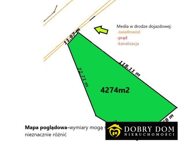 Polecam działkę 4274 m² pod inwestycję w Dubicze Cerkiewne Dubicze Cerkiewne  4 274m2 Foto 1