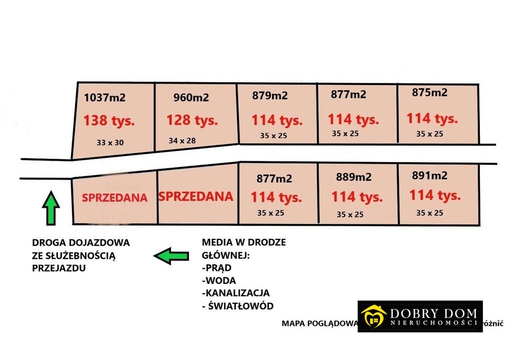 Działka budowlana na sprzedaż Knyszyn  877m2 Foto 2