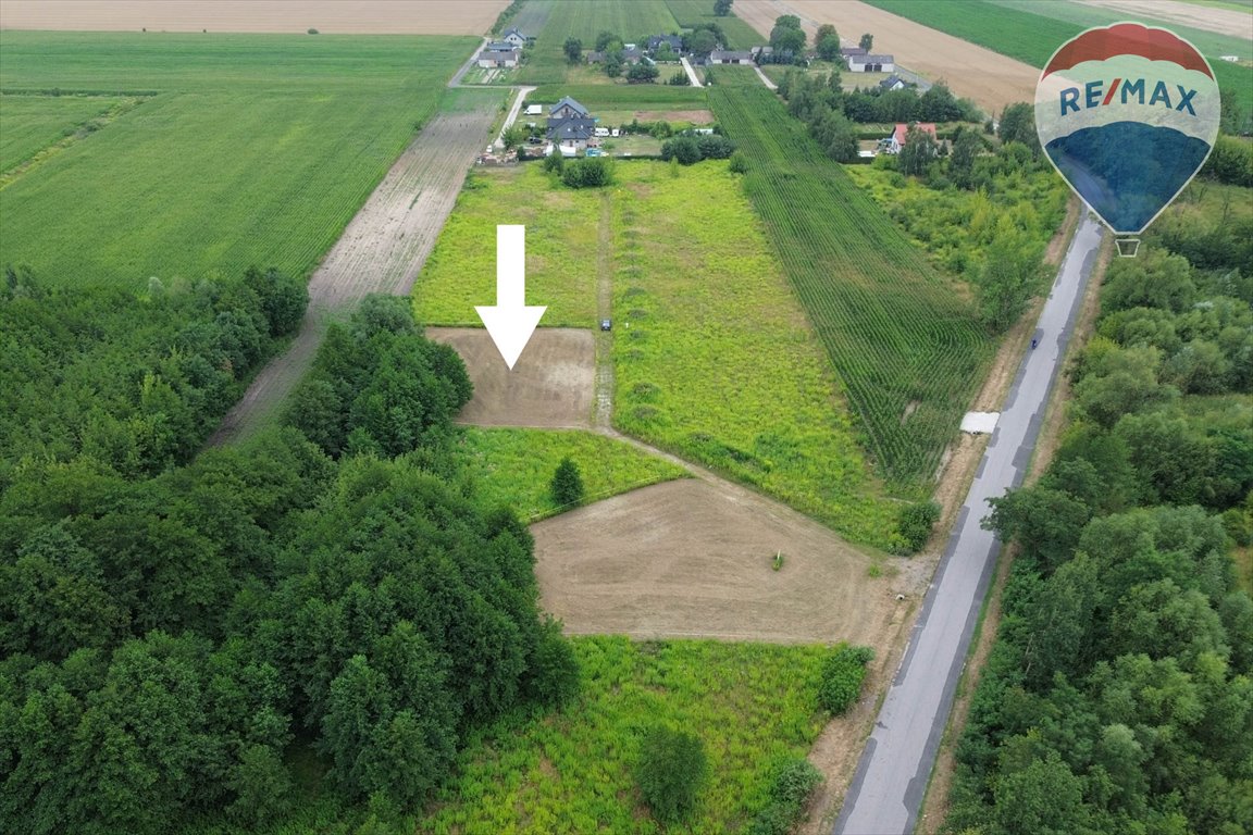 Działka 1501 m² z mediami (woda, prąd, światłowód) w Kłudnie Nowym Kłudno Nowe  1 501m2 Foto 1