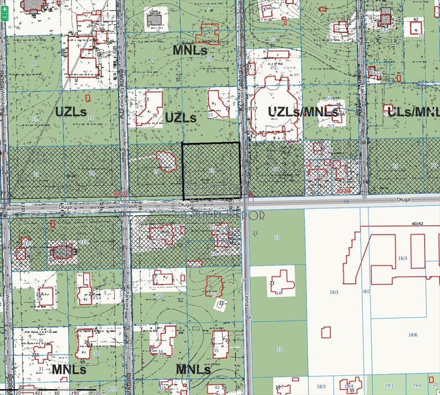 Działka 3314 m² w Konstancinie-Jeziornej - usługowa i uzdrowiskowa: Konstancin-Jeziorna: Długa