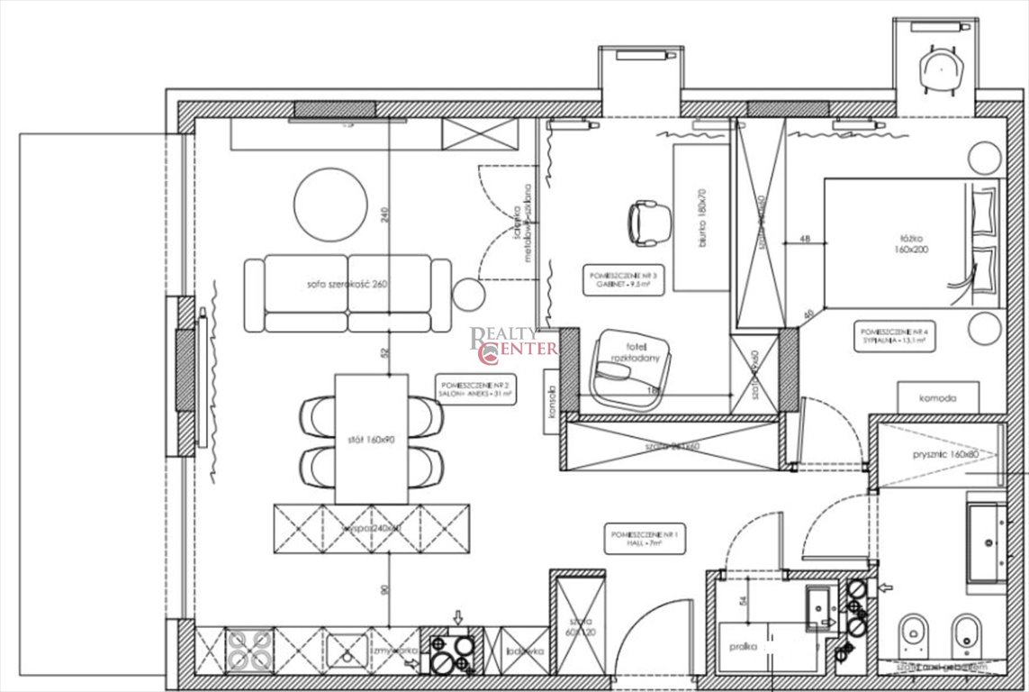 Mieszkanie trzypokojowe na wynajem Warszawa, Mokotów, Górny Mokotów, Woronicza  70m2 Foto 13