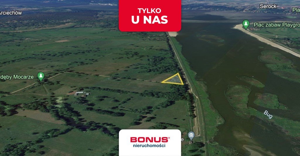 Działka pod zabudowę usługową nad Bugiem, 3 141 m² Arciechów  3 141m2 Foto 1