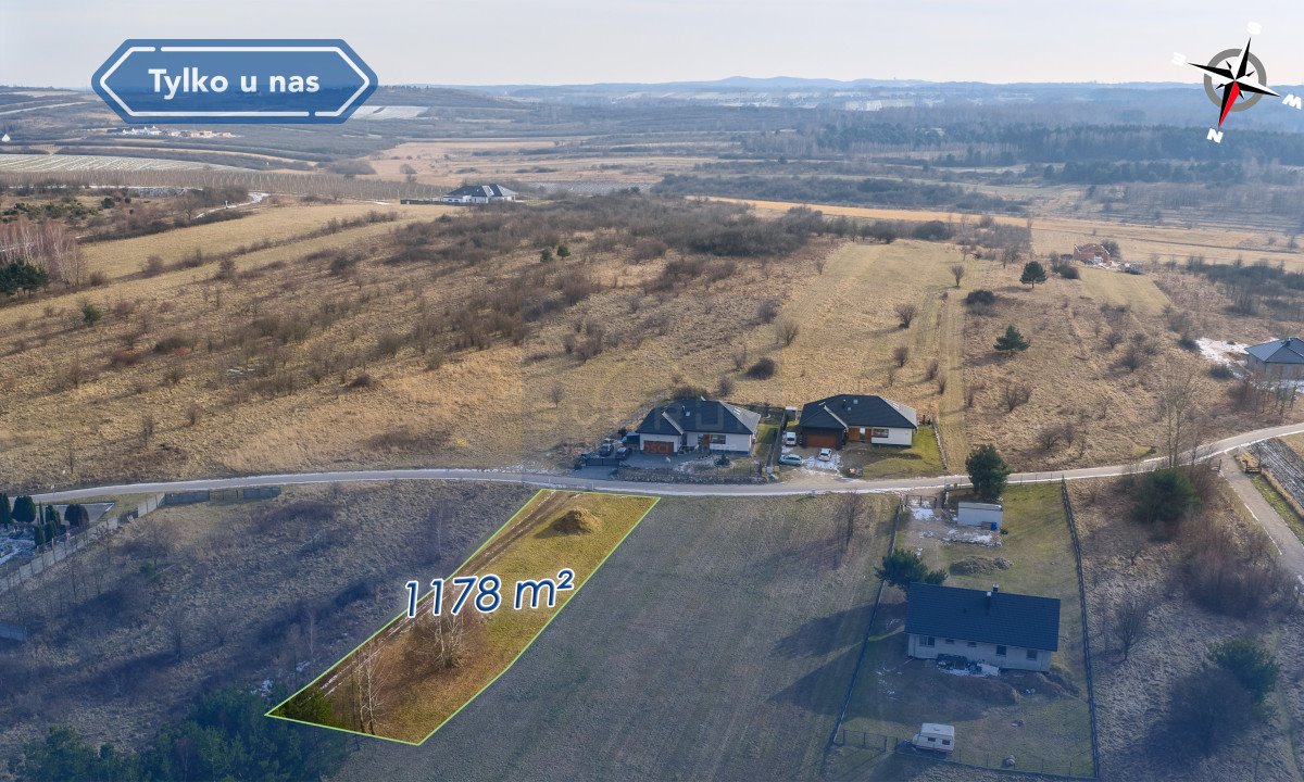 Działka 1178 m2 pod zabudowę w Mstowie z mediami Mstów, Mikołaja Kopernika  1 178m2 Foto 1