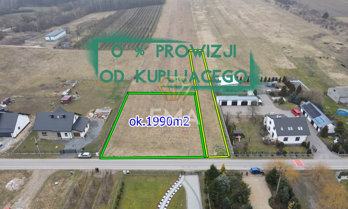 Działka budowlana na sprzedaż Zawada, Dolna  1 990m2 Foto 1