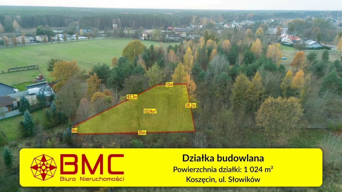 Działka budowlana 1024 m2 w Koszęcinie – idealna pod dom Koszęcin, Słowików  1 024m2 Foto 1