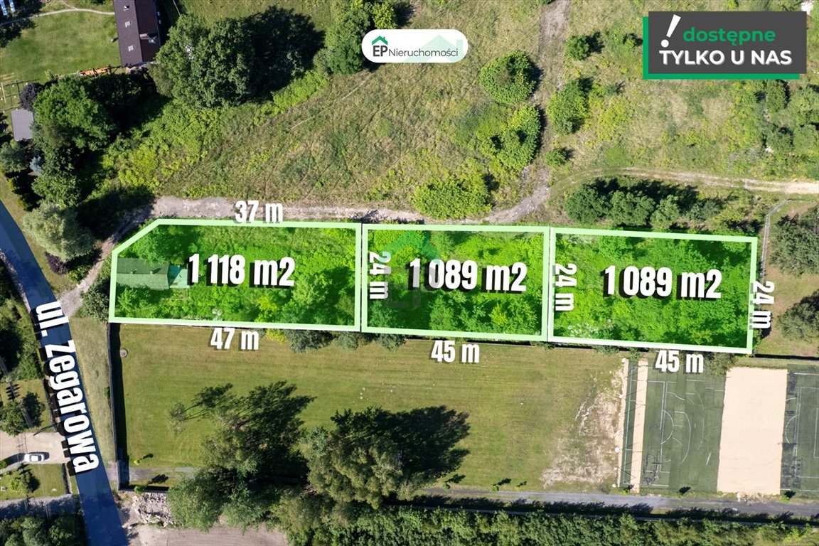 Sprzedam działkę 1000 m² z mediami i planem zagospodarowania Brzeziny-Kolonia  1 000m2 Foto 1