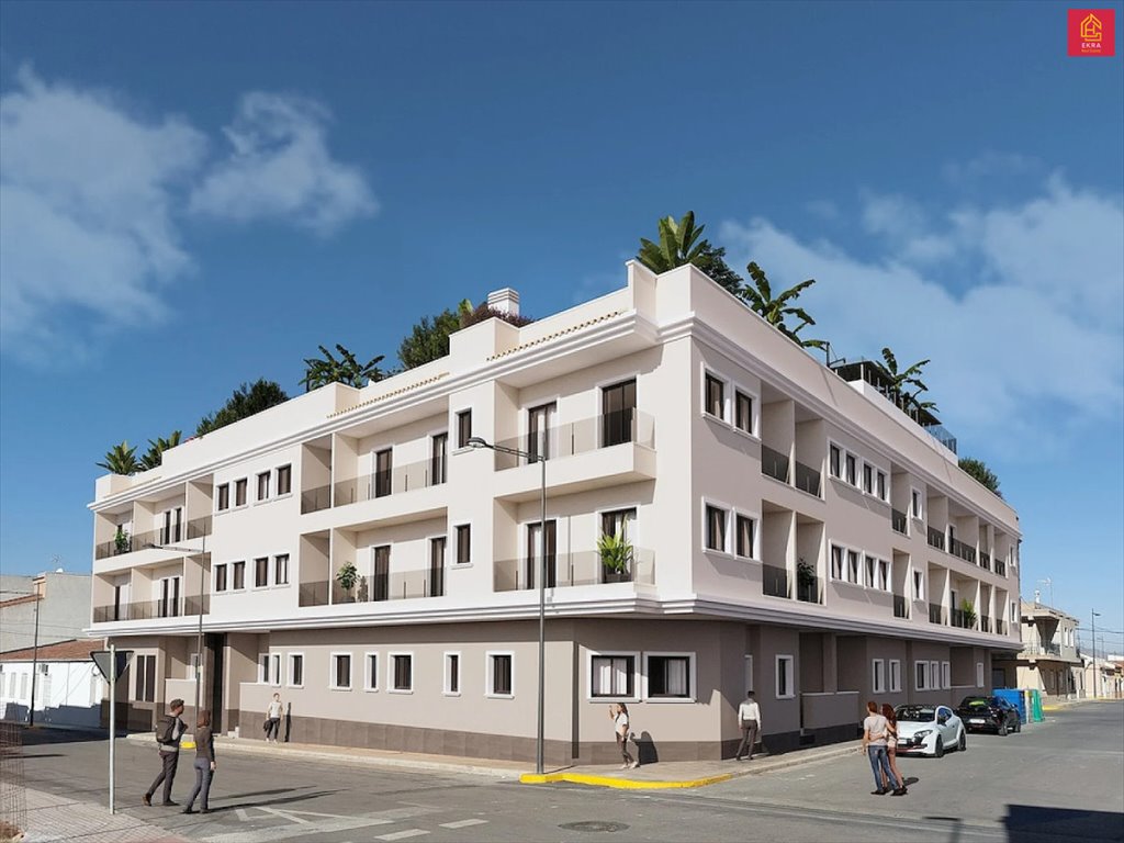 Nowoczesny apartament z tarasem i basenem w Algorfa Hiszpania, Alicante, C. Azorin  53m2 Foto 1