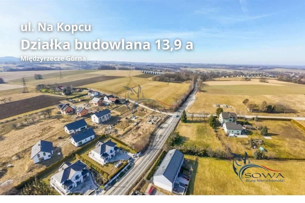 Działka budowlana 1390 m² z pozwoleniem, szybki dojazd Międzyrzecze Górne  1 390m2 Foto 1