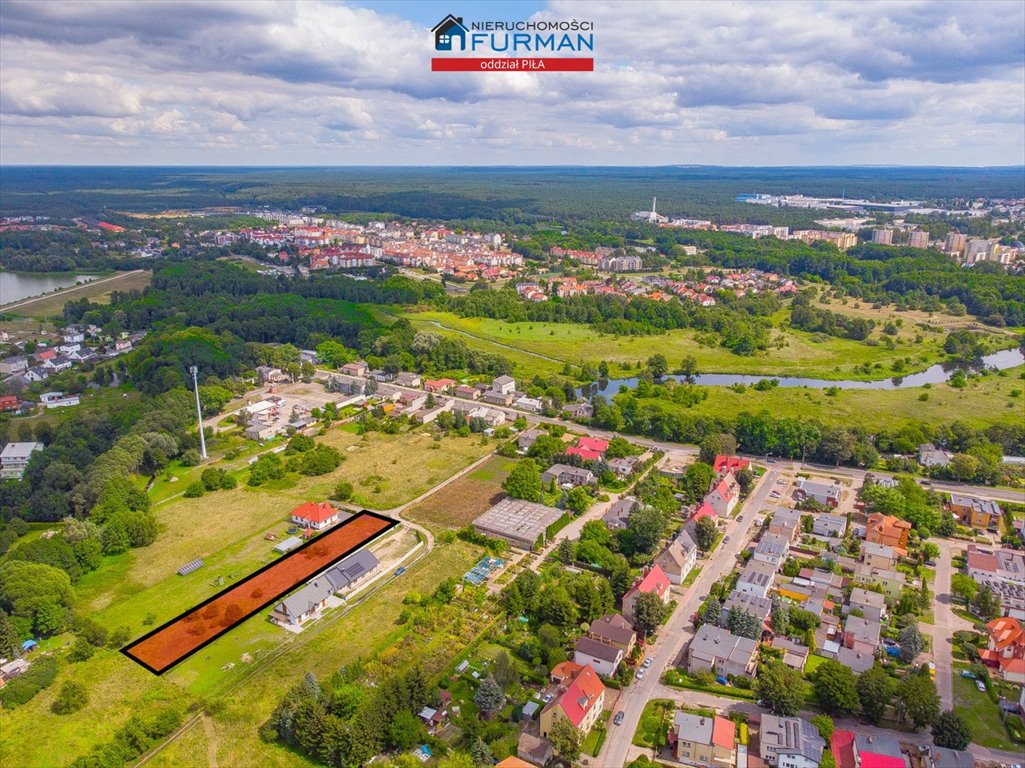 Działka budowlana 2519 m² z mediami i blisko natury Piła  2 519m2 Foto 1