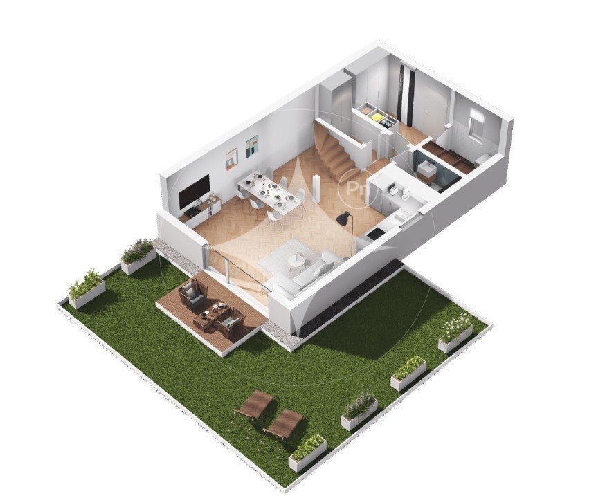 Nowoczesne mieszkanie 100,81 m2 z ogródkiem i poddaszem Choroszcz, Rybacka  101m2 Foto 1