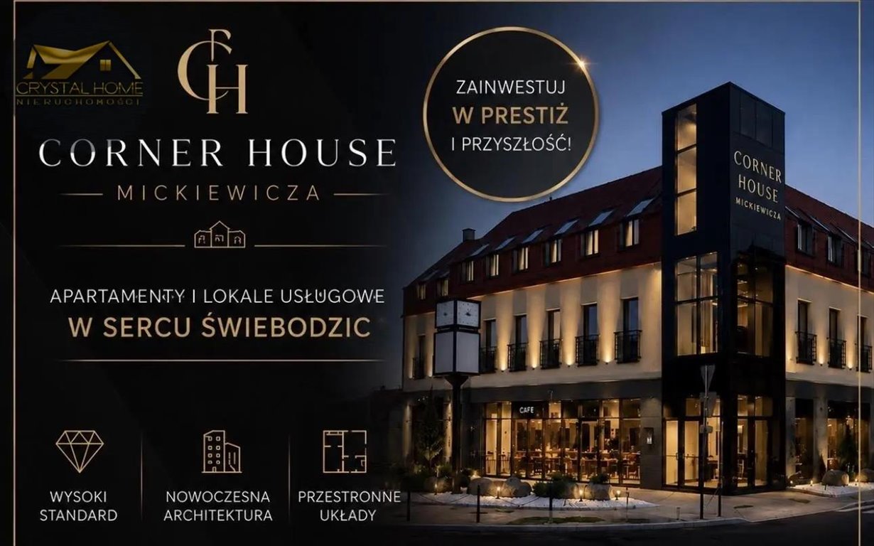 Nowoczesne 28,35 m² z komórką i garażem polecam Świebodzice, Mickiewicza  28m2 Foto 1