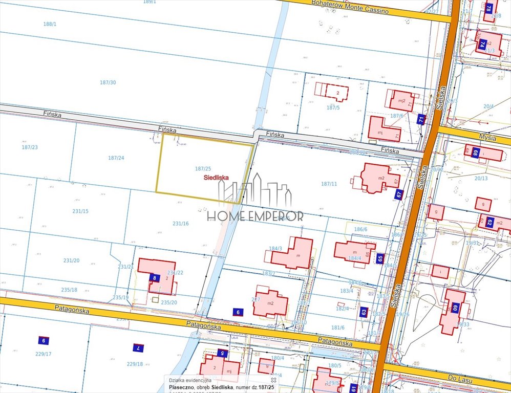 Działka budowlana na sprzedaż Siedliska, Fińska  1 300m2 Foto 1