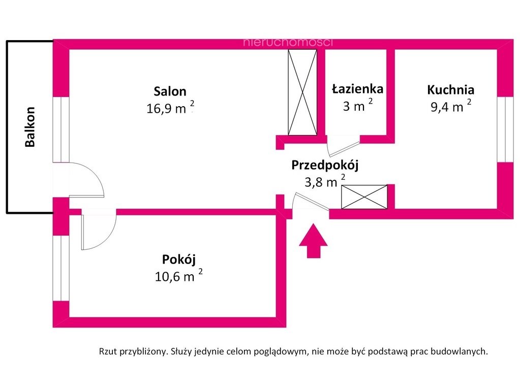 Mieszkanie dwupokojowe na sprzedaż Ostróda, pl. Plac Tysiąclecia Państwa Polskiego  51m2 Foto 15