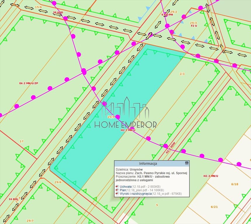 Na sprzedaż działka 7044 m² z planem mieszkaniowym w Ursynowie Warszawa, Ursynów, Jeziorki, Baletowa  7 044m2 Foto 1