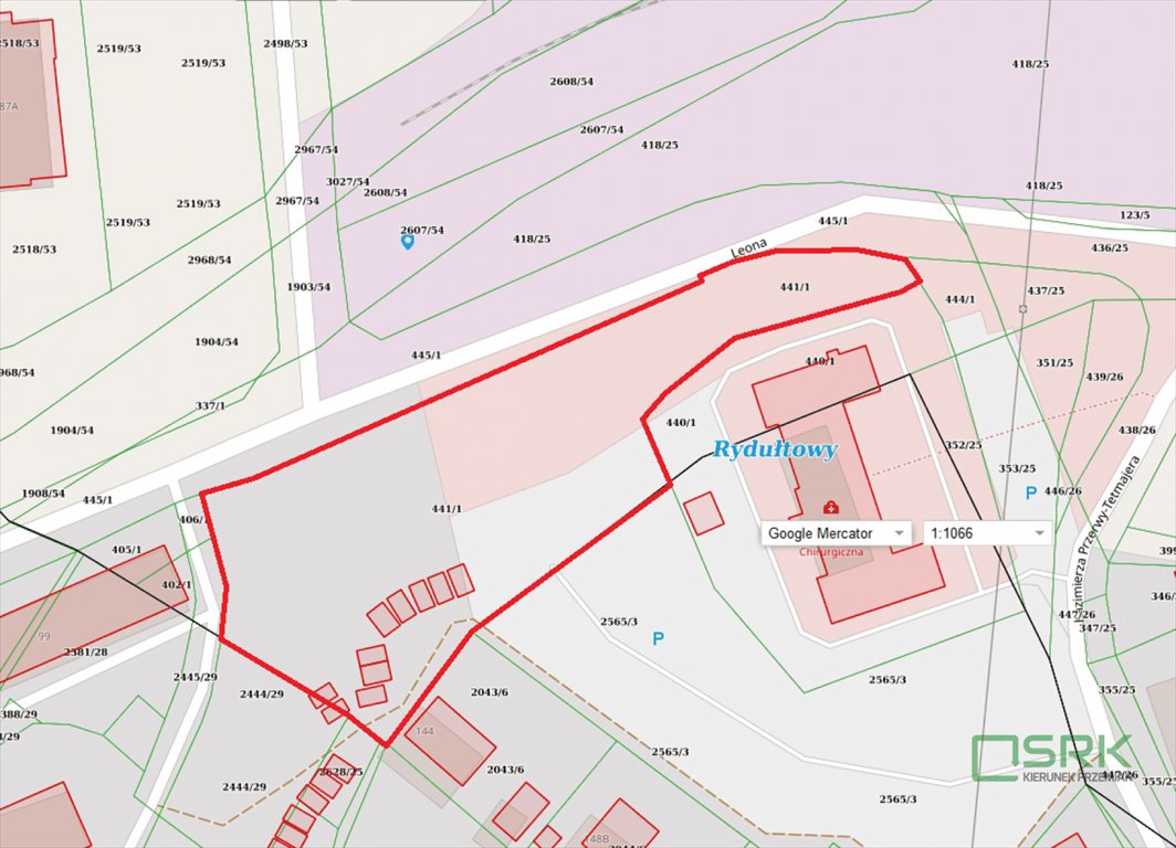 Na sprzedaż działka 4466 m² z garażami i zielenią w Rydułtowach Rydułtowy, Rydułtowy, Leona  4 466m2 Foto 1
