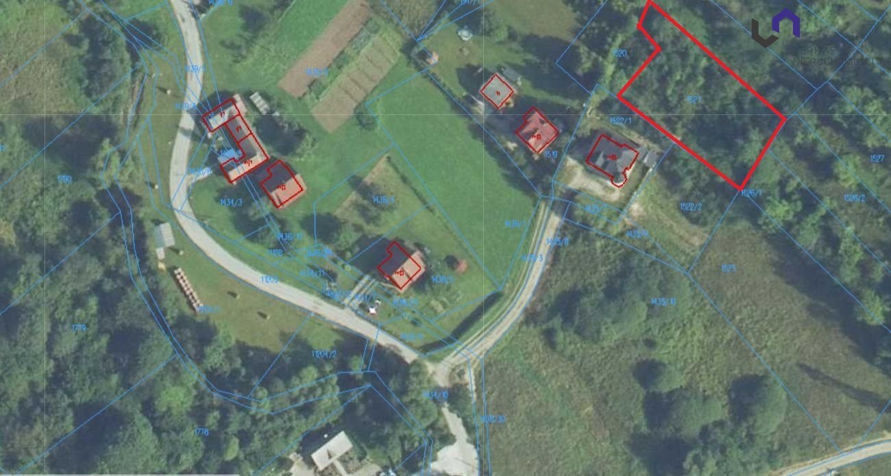 Działka rolna 1329 m² z dojazdem i WZ, Krościenko Krościenko nad Dunajcem, Kąty  1 329m2 Foto 1