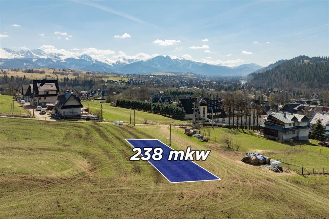 Działka inwestycyjna 231 m² w Poroninie - pod zabudowę Poronin, Józefa Piłsudskiego  231m2 Foto 1