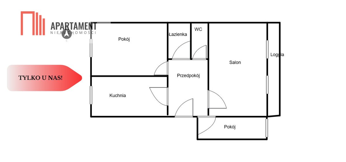 Mieszkanie trzypokojowe na sprzedaż Nakło nad Notecią  60m2 Foto 14