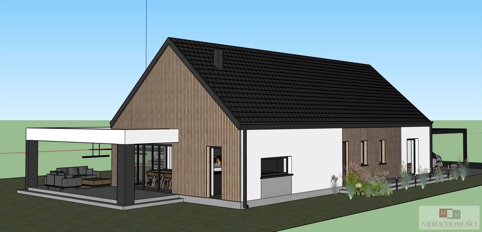 Działka 37 arów z projektem domu w stylu nowoczesnej stodoły - polecam! Jełowa  3 682m2 Foto 1