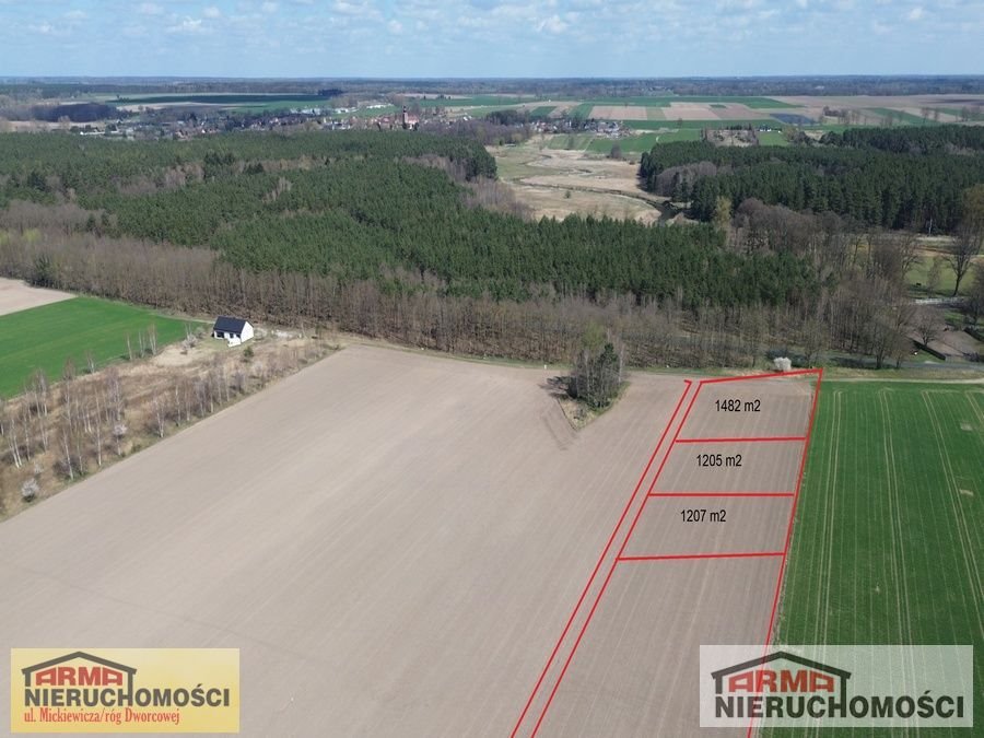 Działka pod zabudowę 1205 m² w Smogolicach – warunki na 3 domy Smogolice  10m2 Foto 1