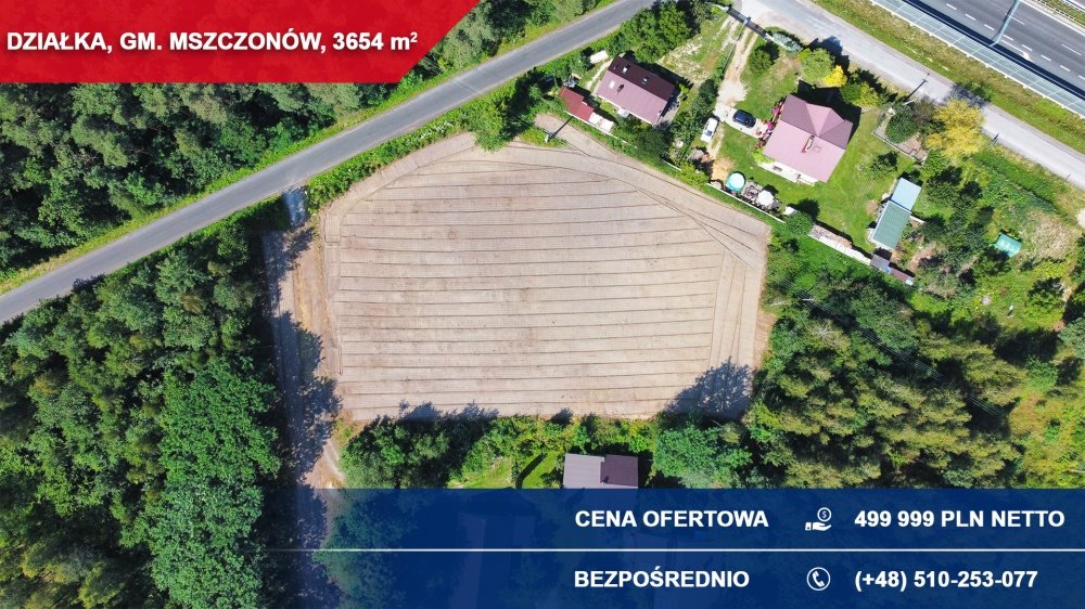 Działka usługowa 3654 m² przy S8 w Adamowicach zapraszam Mszczonów  3 654m2 Foto 1