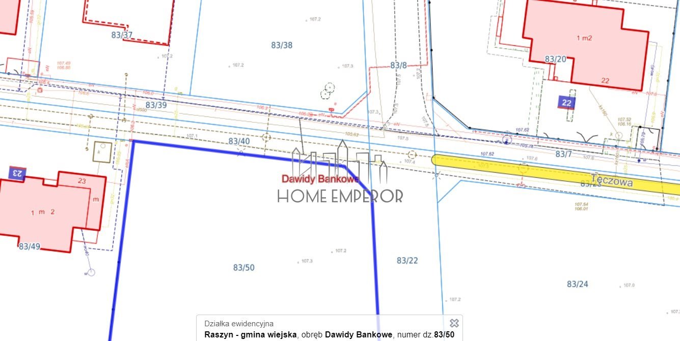 Działka budowlana na sprzedaż Dawidy Bankowe, Dzwonkowa  1 400m2 Foto 3