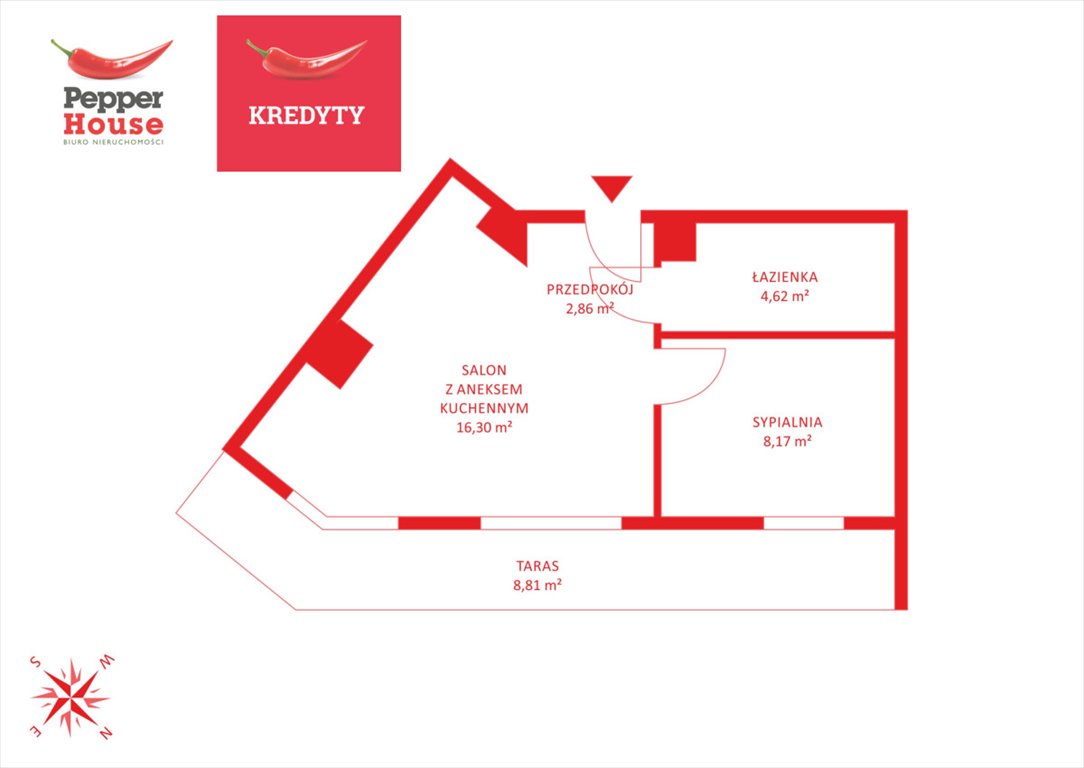 Przestronne 2-pokojowe mieszkanie na Zaspie z widokiem na zieleń Gdańsk, Zaspa, Leszczyńskich  32m2 Foto 1