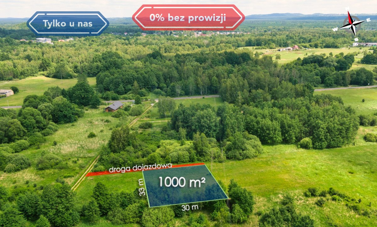 Działka 1000 m² w Kamienicy Polskiej – spokojna okolica Kamienica Polska, Kopalniana  1 000m2 Foto 1