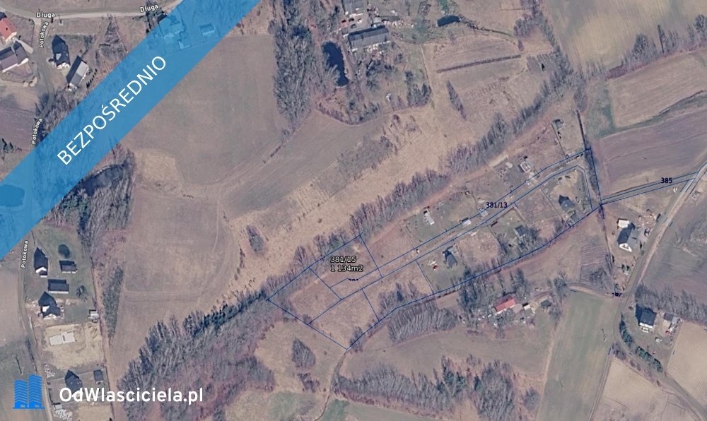 Działka 1134 m² pod rekreację, las, jezioro, Kaszuby Załęże, Stanisławy  1 134m2 Foto 1