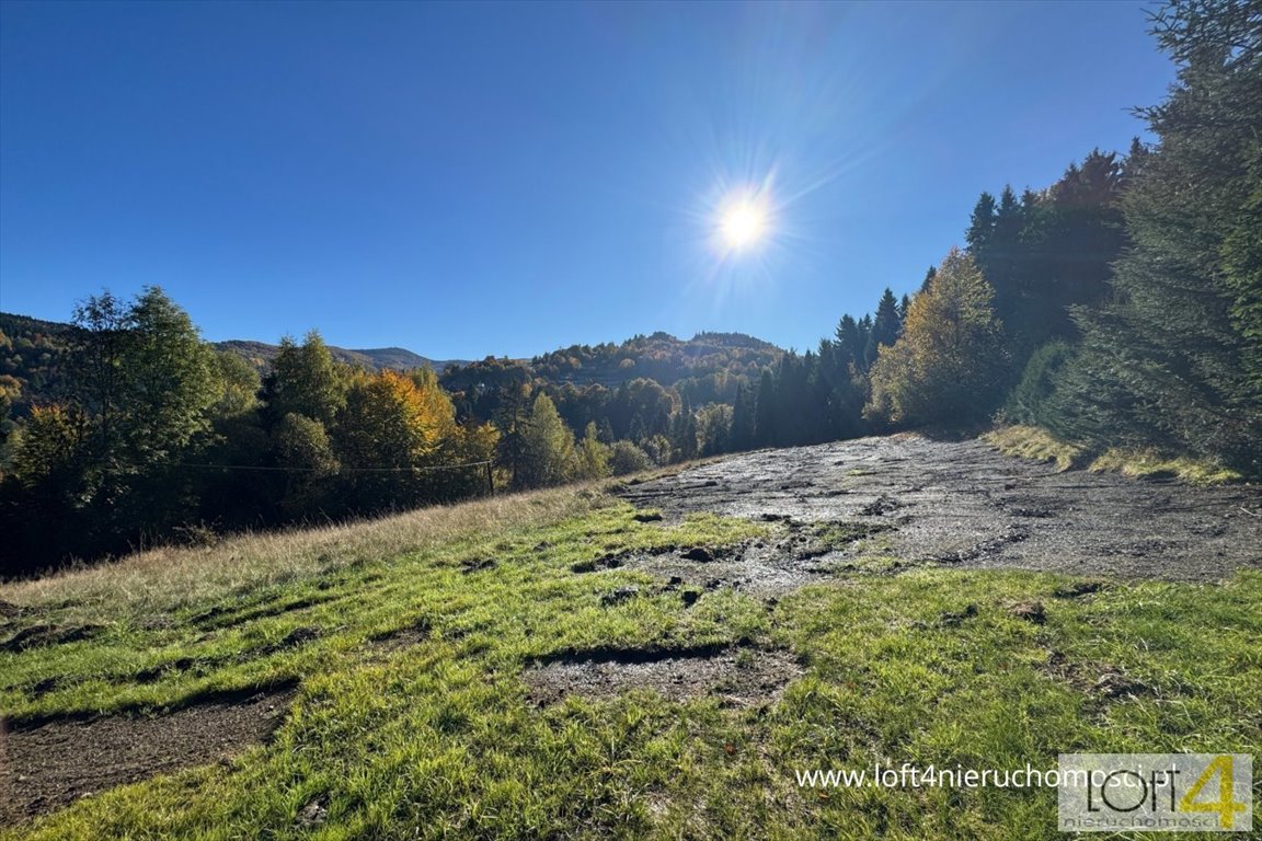 Widokowa działka 69 arów z mediami, prywatność i blisko natury Półrzeczki  6 900m2 Foto 1