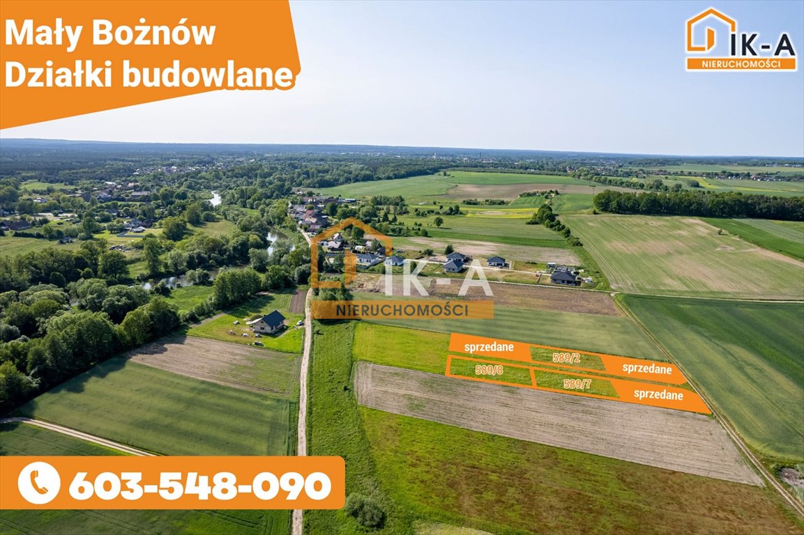 Działka budowlana na sprzedaż Bożnów, Bożnów  819m2 Foto 2