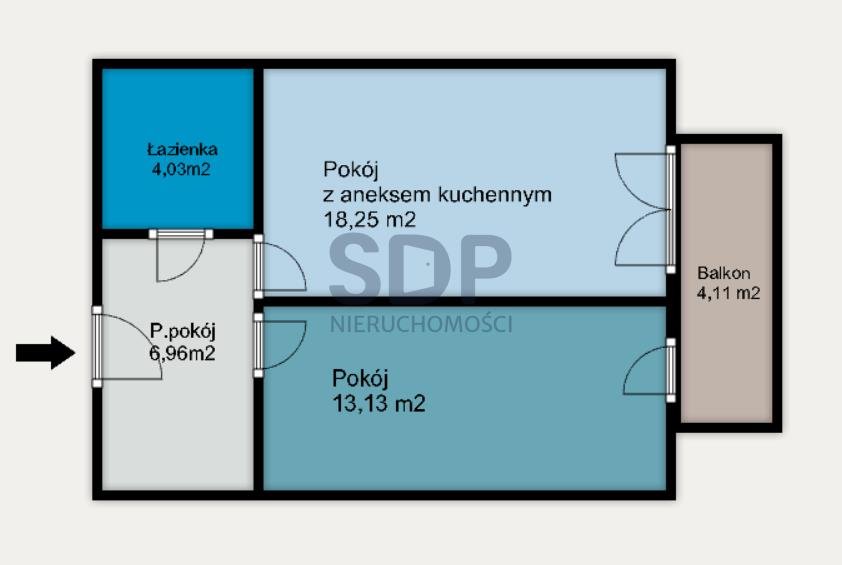 Mieszkanie dwupokojowe na sprzedaż Wrocław, Krzyki, Ołtaszyn, Nefrytowa  42m2 Foto 4