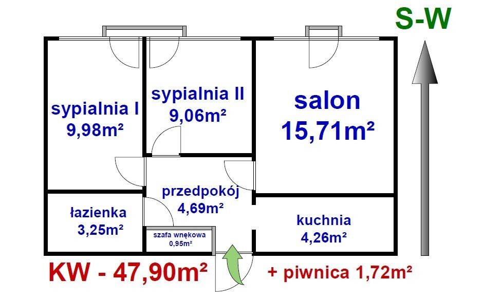 Mieszkanie trzypokojowe na sprzedaż Warszawa, Centrum, Grzybowska  48m2 Foto 2