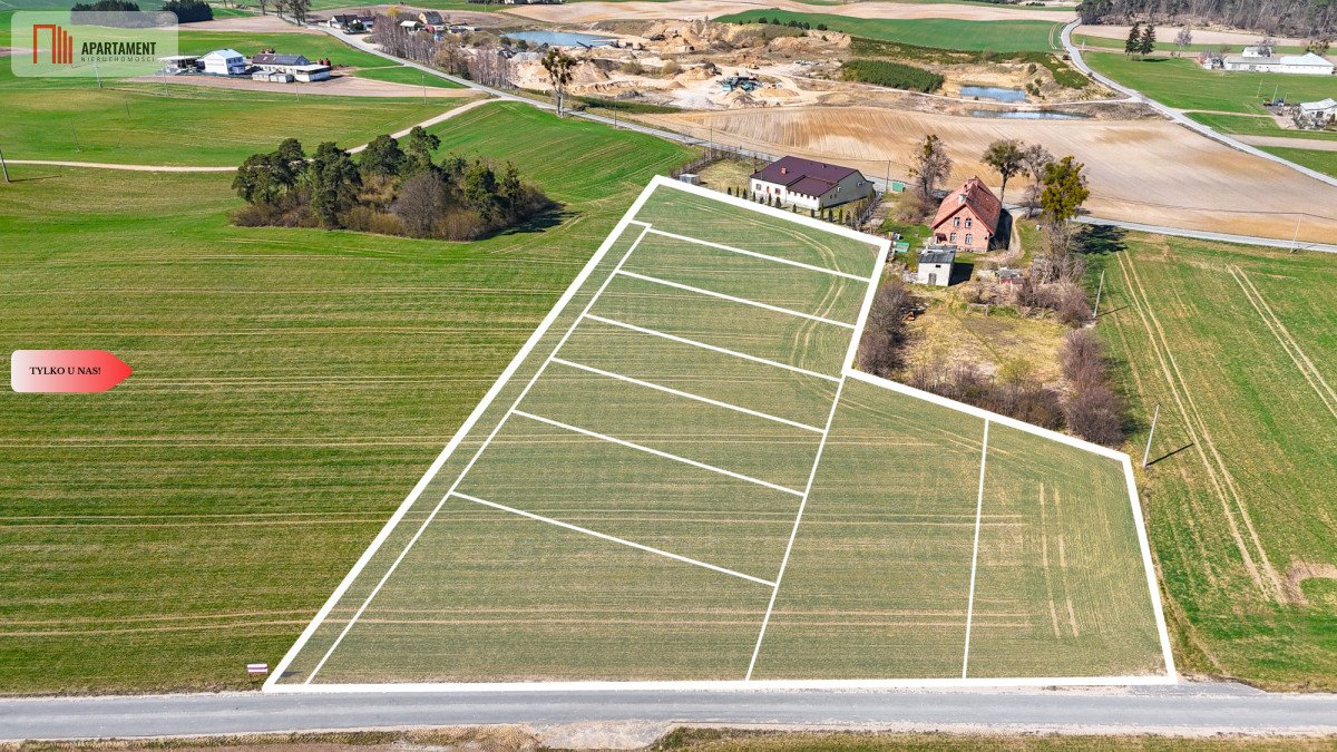 Działka budowlana 1300 m² w Osetnie, blisko jezior Osetno  1 300m2 Foto 1