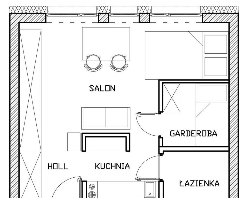 Zapraszam do kawalerki 28 m² na Mokotowie blisko metra Wierzbno Warszawa, Mokotów, Bukietowa 6  28m2 Foto 1