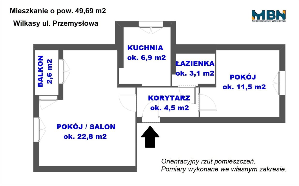 Mieszkanie dwupokojowe na sprzedaż Wilkasy, Wilkasy  50m2 Foto 17