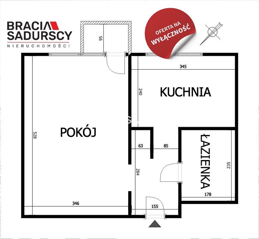 Kawalerka na sprzedaż Kraków, Bieżanów-Prokocim, Bieżanów, Aleksandry  35m2 Foto 3