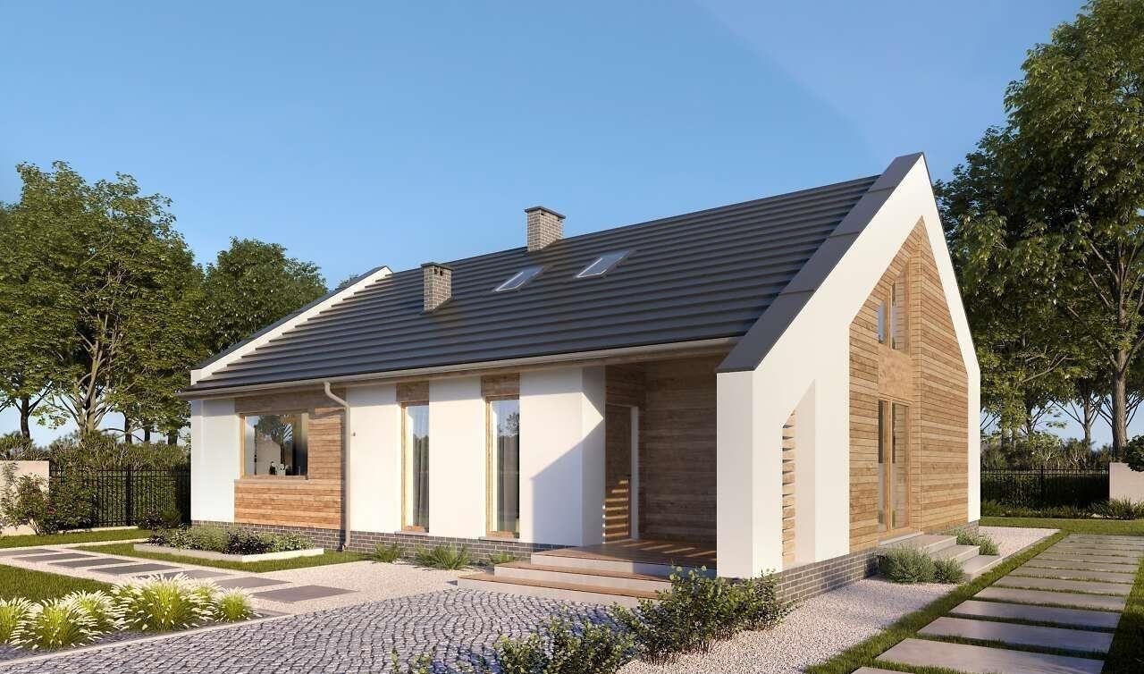 Nowoczesny dom w stanie deweloperskim, 130 m2, duży salon Silno, gockowicka  130m2 Foto 1