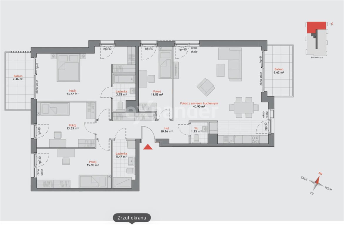 Luksusowy apartament 129 m² z balkonami i strefą SPA Gdańsk, Oliwa, Artura Grottgera  129m2 Foto 1
