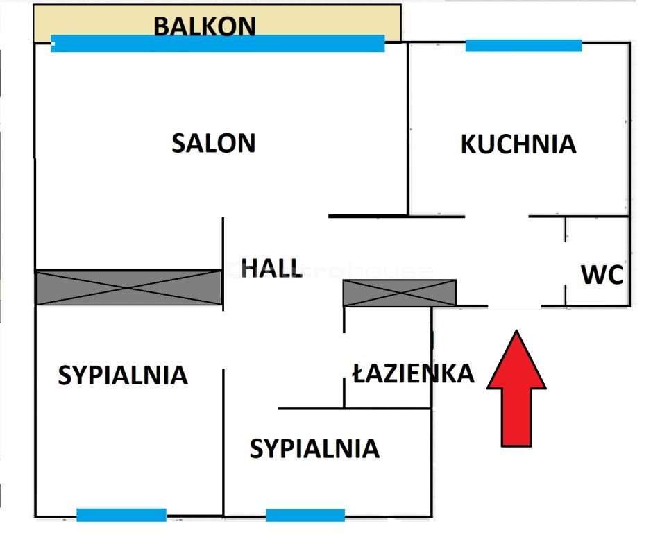 Mieszkanie trzypokojowe na sprzedaż Siedlce, Pomorska  59m2 Foto 14