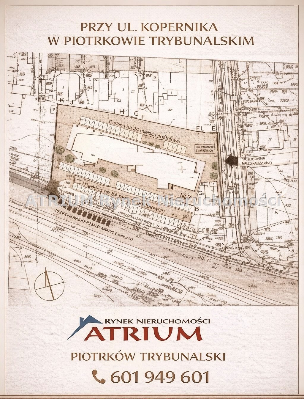 Działka komercyjna 5000 m² z dwoma wjazdami w Piotrkowie Piotrków Trybunalski, Stare Miasto  5 000m2 Foto 1